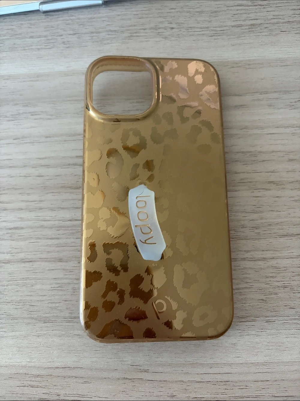 Loopy Gold Leopard Print iPhone Case iPhone 13